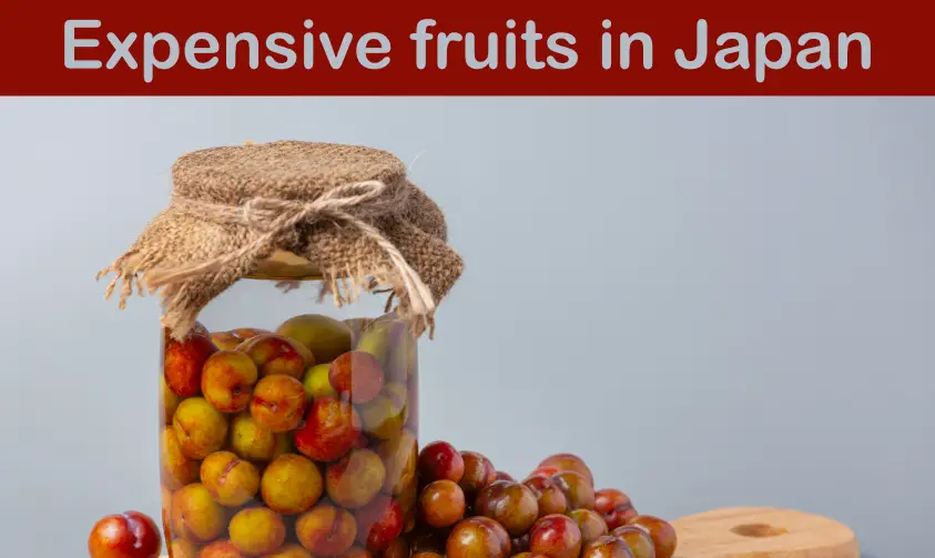 A jar of pickled Japanese plums